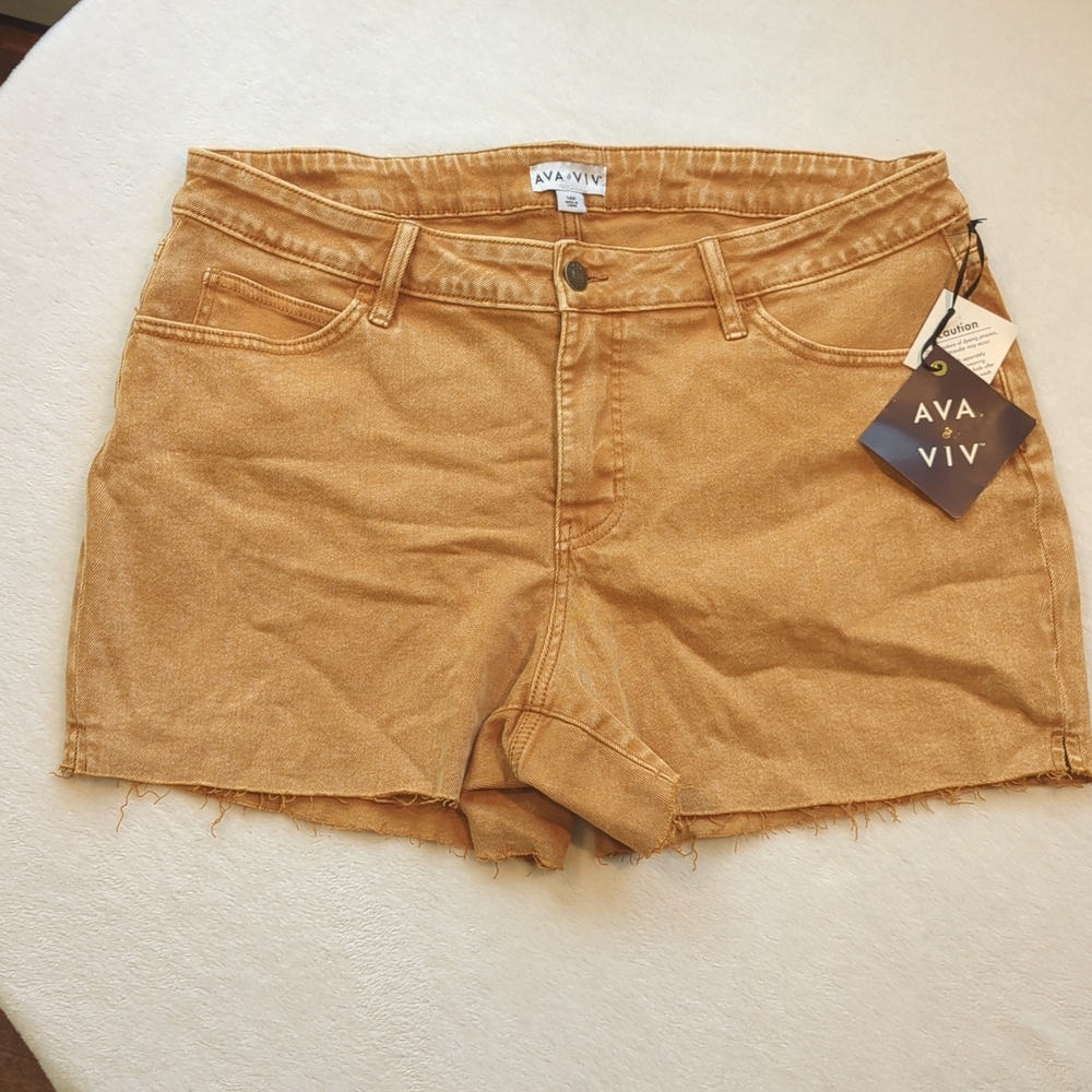 Ava & Viv Jean shorts rust